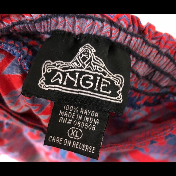 Angie Boho Aztec Print Lightweight Skirt Size XL - Picture 4 of 4